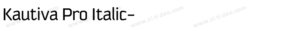 Kautiva Pro Italic字体转换